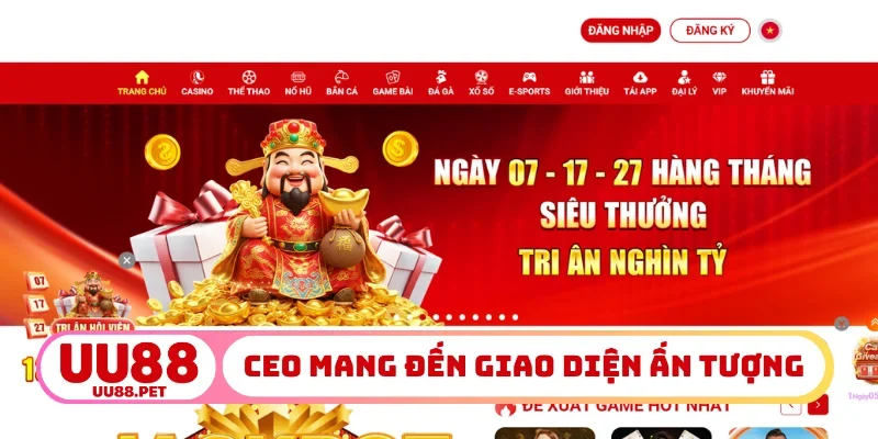 CEO mang đến giao diện ấn tượng