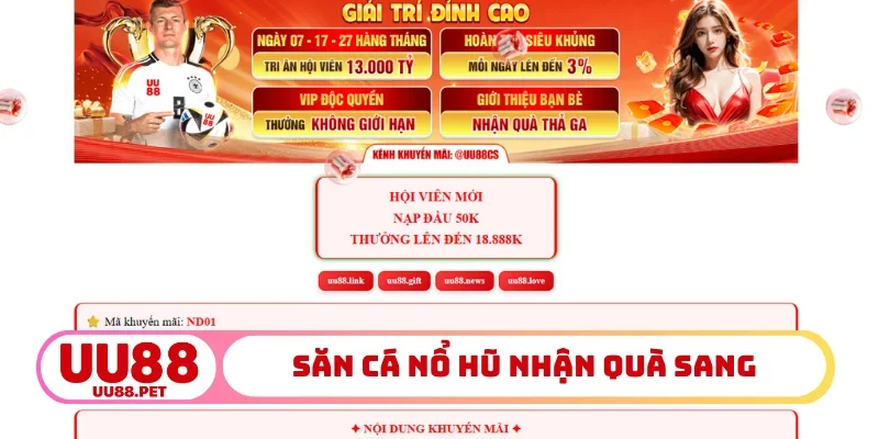 Săn cá nổ hũ nhận quà sang